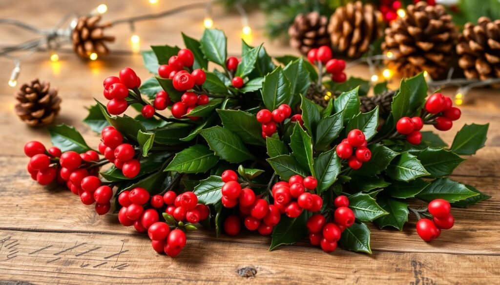 5/10pcs Christmas Artificial Red Berry Stems