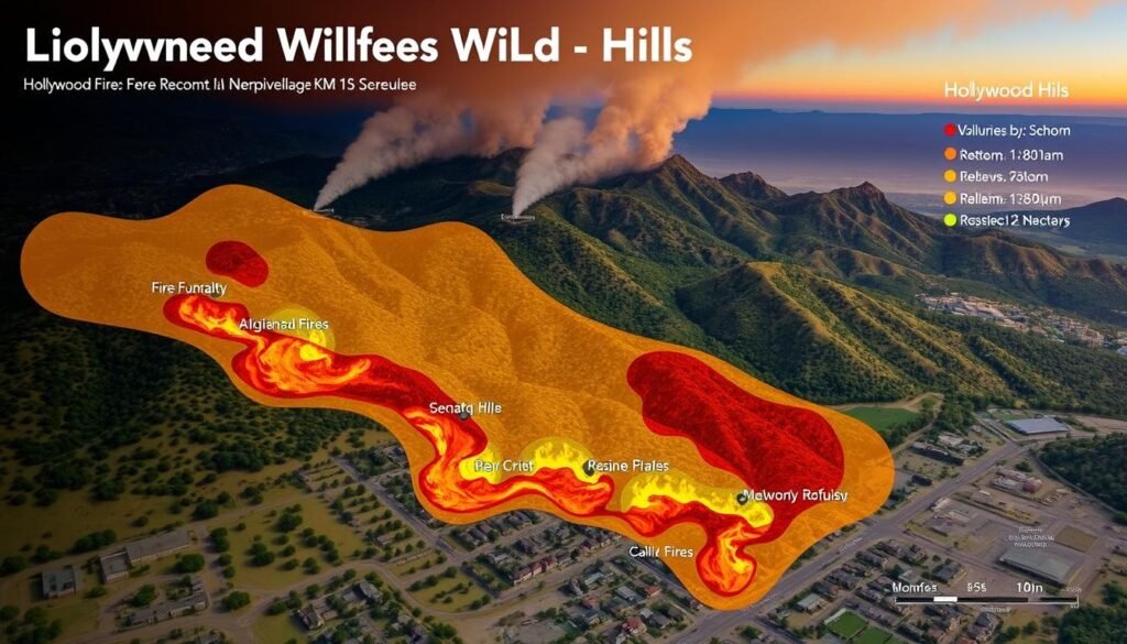 la fires update map