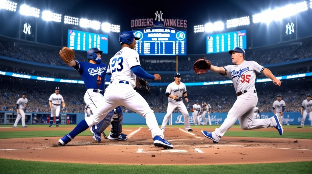 Dodgers vs Yankees match player stats