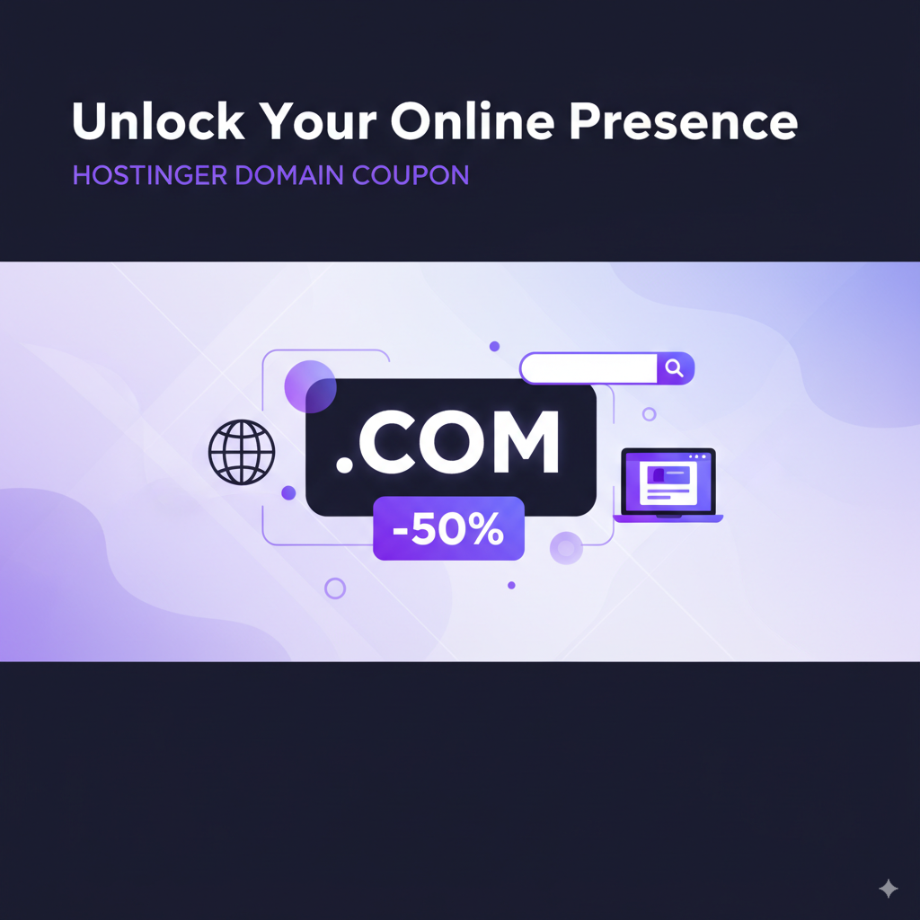 Hostinger Domain Coupon – Save Big on Your Next Domain 2025