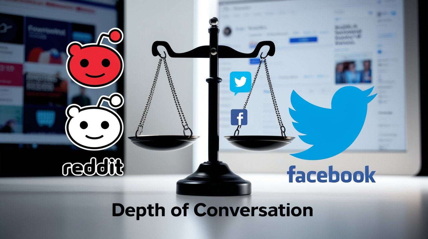 Reddit vs Twitter vs Facebook: Where Do Real Discussions Happen?