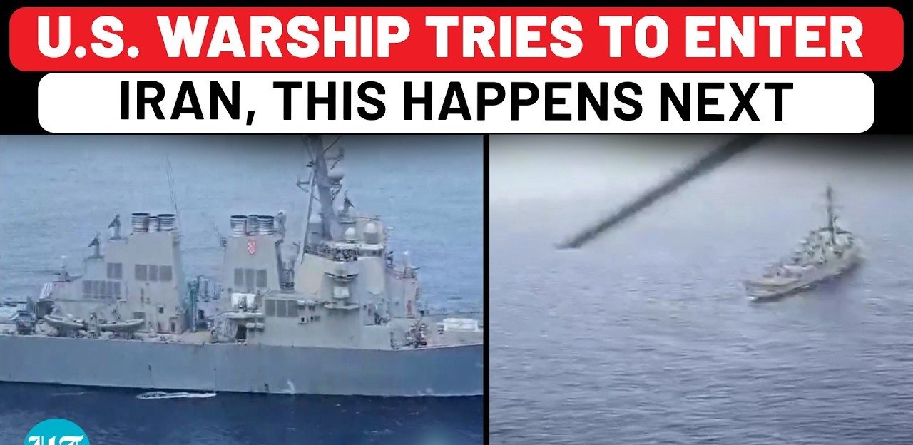 Iran Navy Destroyer Confronts U.S. Warship in Gulf of Oman Amid Nuclear Tensions