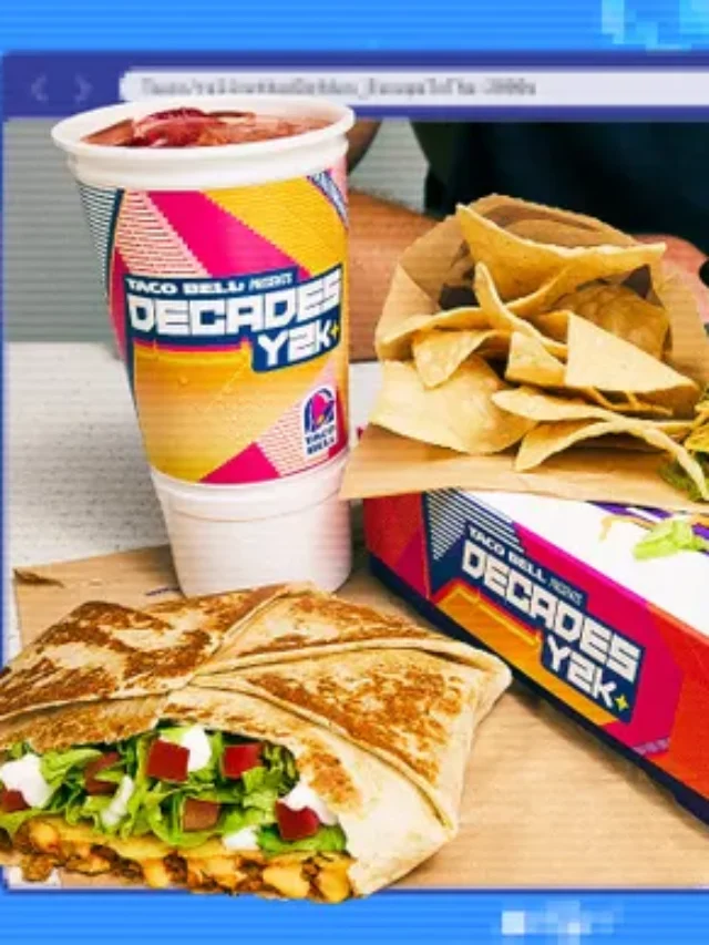 Taco Bell’s reveals baja blasts from the past. See their Decades Y2K Menu items.