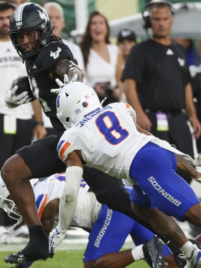 South Florida routs No. 25 Boise State 34-7 for 1st win over ranked team since 2016